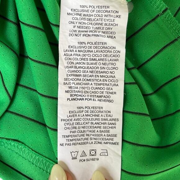 Callaway Green Striped Opti-Dri Men's Golf Polo Shirt - XL - Picture 9 of 10